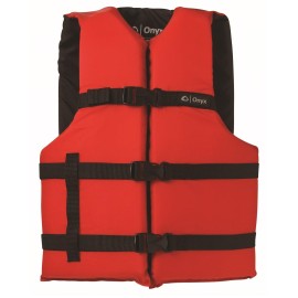 Full Throttle Onyx Adult General Purpose Life Jacket Red