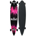 Krown Purple Flame Complete Longboard Skateboard