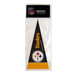 Rico Industries NFL Pittsburgh Steelers Pennant Mini (8 Piece), One Size, Team Color