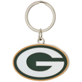 NFL Siskiyou Sports Fan Shop Green Bay Packers Chrome & Enameled Key Chain One Size Team Colors