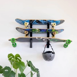 Storeyourboard Skateboard Rack 3 Board Wall Storage Mount Home And Garage