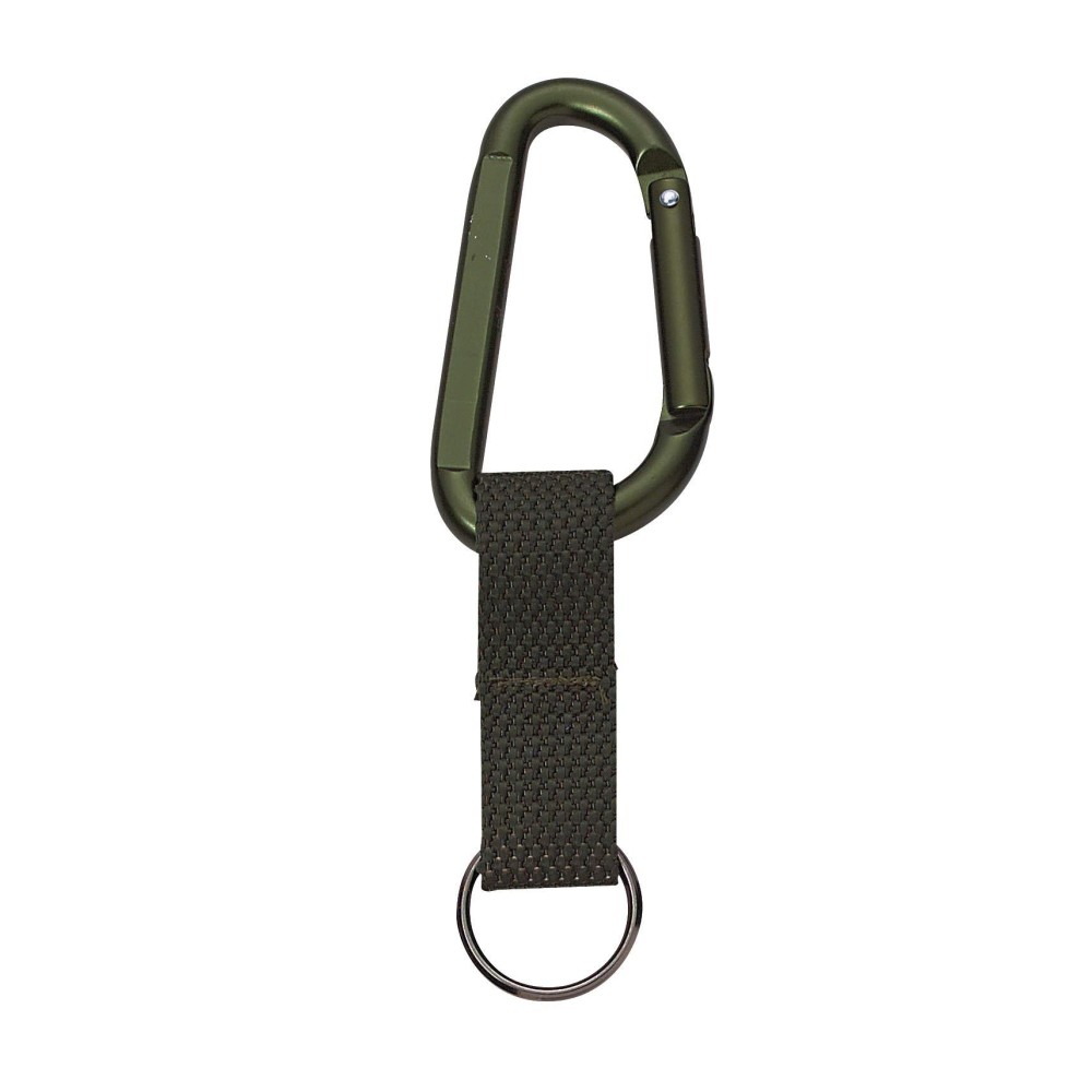 Rothco Jumbo 80Mm Carabiner With Web Strap Key Ring