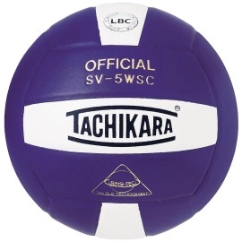 Tachikara SV5WSC Sensi-Tec Composite Volleyball (Purple and White)