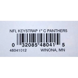 Carolina Panthers Key Strap 1 Inch