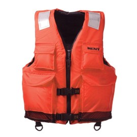 Kent Elite Dual Size Commercial Life Vest Persons Over 90Pounds Orange Xxlarge4Xlarge 5060Inch Chest