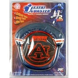 Ncaa Auburn Tigers Coaster Set Jersey Style Team Colors One Size