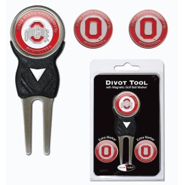 Ohio State Buckeyes Golf Divot Tool with 3 Markers