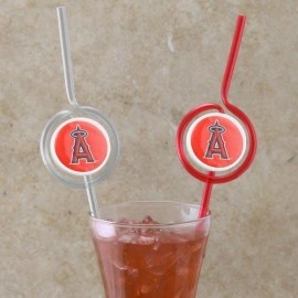 Pangea Brands Los Angeles Angels Of Anaheim Team Sipper Straws