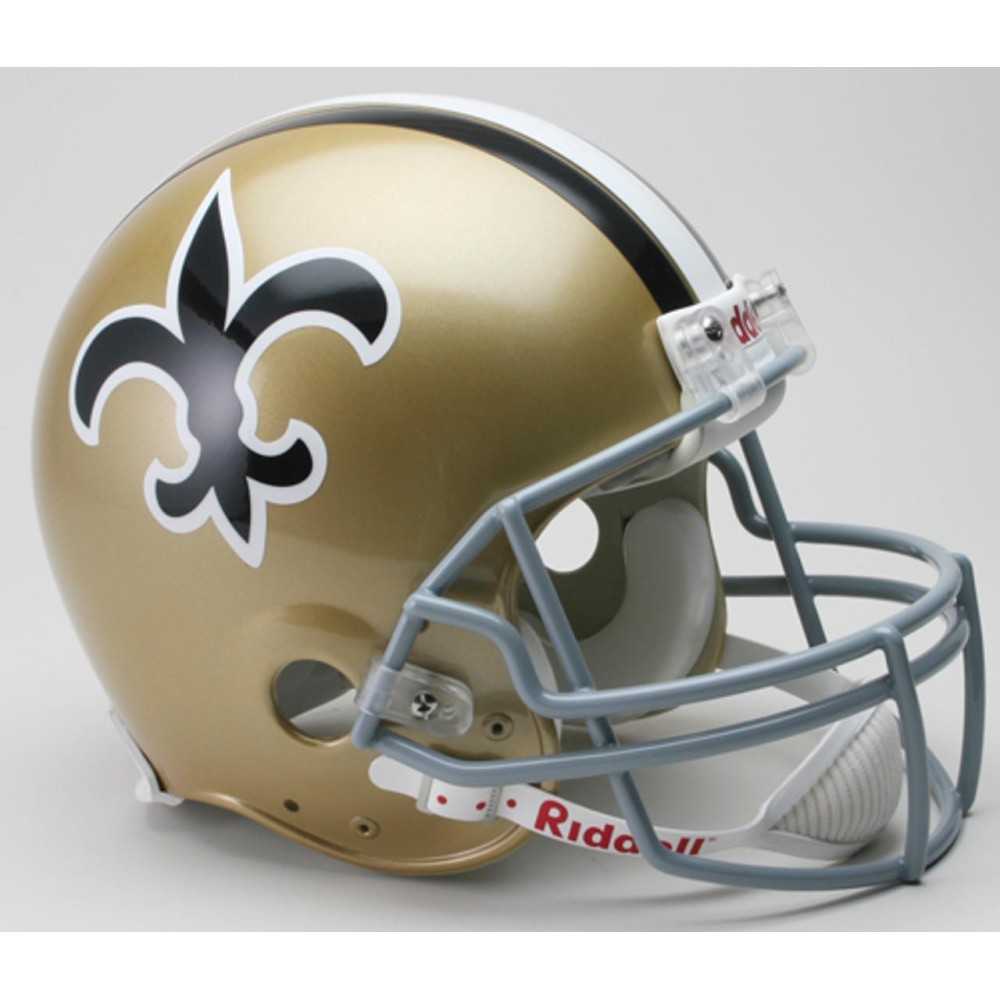 New Orleans Saints Helmet Riddell Authentic Full Size VSR4 Style 1967-1975 Throwback