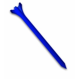 Zero Friction Tour 3Prong Golf Tees 234 Inch Blue Pack Of 40