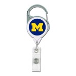 Wincraft Ncaa Michigan Wolverines Retractable Premium Badge Holder Team Color One Size