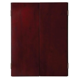 Viper Metropolitan Solid Wood Sisal/Bristle Steel Tip Dartboard Cabinet: Cabinet Only (No Dartboard), Mahogany Finish