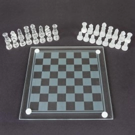 75 Glass Chess Set