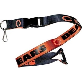 Aminco NFL Chicago Bears Reversible Lanyard, Team Colors, one Size (NFL-LN-162-16)