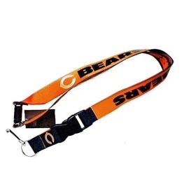 Aminco NFL Chicago Bears Reversible Lanyard, Team Colors, one Size (NFL-LN-162-16)