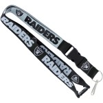 Aminco NFL Oakland Raiders Reversible Lanyard