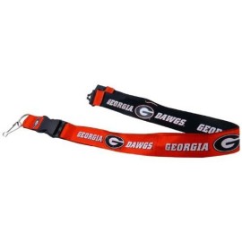 aminco NCAA Georgia Bulldogs Reversible Lanyard