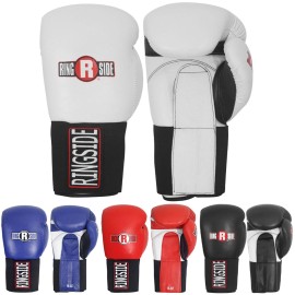 Ringside Imf Tech Sparring Elastic Boxing Gloves White 16Ounce