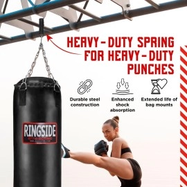 Ringside Boxing Training Heavy Duty Bag Spring Up To 150Pounds Gray