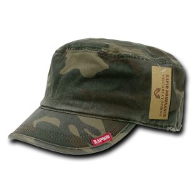 Adjustable Patrol Caps, Woodland Camo