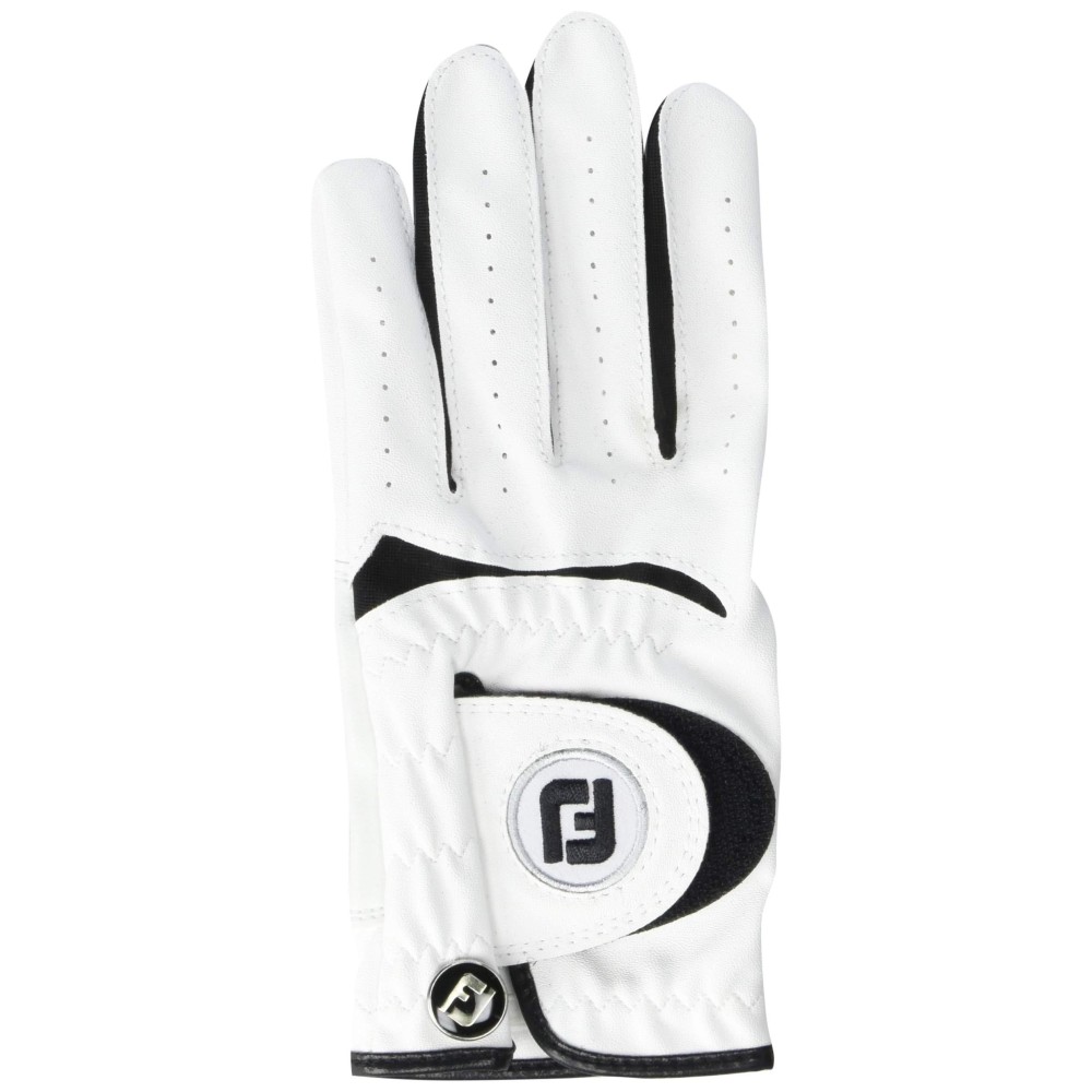 Footjoy Junior Golf Glove White Large Worn On Left Hand