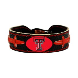 Ncaa Texas Tech Red Raiders Team Color Football Bracelet