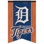 Detroit Tigers Banner 17x26 Pennant Style Premium Felt