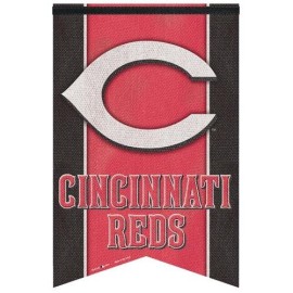 Cincinnati Reds Banner 17x26 Pennant Style Premium Felt