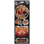 Nfl Cincinnati Bengals Prismatic Stickers Team Color One Size