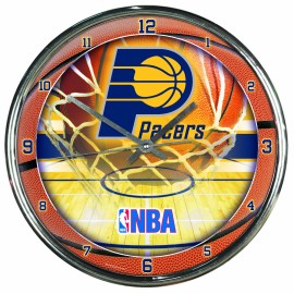 Nba Indiana Pacers Chrome Clock