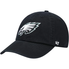 47 Mens Black Philadelphia Eagles Secondary Clean Up Adjustable Hat