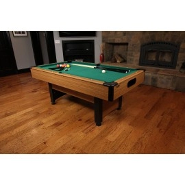 Mizerak Dynasty Space Saver 65 Billiard Table With Leg Levelers Automatic Ball Return And Classic Green Nylon Cloth