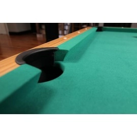 Mizerak Dynasty Space Saver 65 Billiard Table With Leg Levelers Automatic Ball Return And Classic Green Nylon Cloth