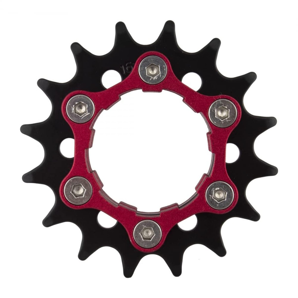 Origin8 Ultim8 Single Speed Cassette Cog W 6B Disc Mount 16T X 332 Blackred