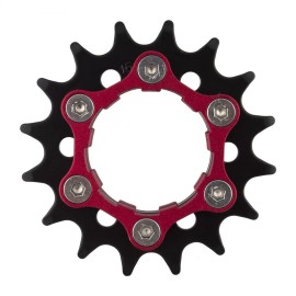 Origin8 Ultim8 Single Speed Cassette Cog W 6B Disc Mount 16T X 332 Blackred