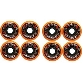 Labeda Asphalt Orange Inline Skate Wheels 76Mm