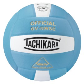 Tachikara SV5WSC Sensi-Tec Composite Volleyball (Powder Blue White)