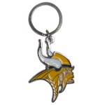 Minnesota Vikings Chrome Logo Cut Keychain