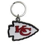 NFL Siskiyou Sports Fan Shop Kansas City Chiefs Chrome & Enameled Key Chain One Size Team Colors