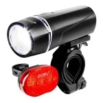 Bv Bicycle Light Set Super Bright 5 Led Headlight 3 Led Taillight Quickrelease Bike Lights For Night Riding