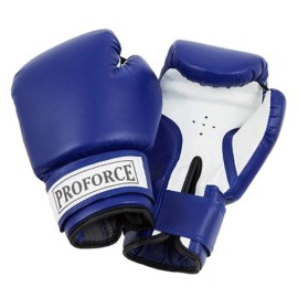 Proforce Leatherette Boxing Gloves Blue White 20 Oz By Awma