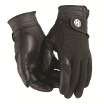 Hj Glove Mens Black Winter Performance Golf Glove Mediumlarge Pair