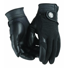 Hj Glove Womens Black Winter Performance Golf Glove Large Pair