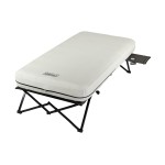 Coleman Camping Cot Air Mattress Pump Combo Folding Camp Cot Air Bed With Side Table Batteryoperated Pump Great For C