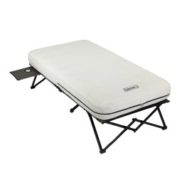 Coleman Camping Cot Air Mattress Pump Combo Folding Camp Cot Air Bed With Side Table Batteryoperated Pump Great For C