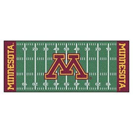 Fanmats 7551 University of Minnesota Golden Gophers Polyester Football Field Runner