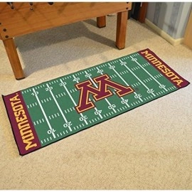 Fanmats 7551 University of Minnesota Golden Gophers Polyester Football Field Runner