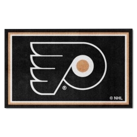 Fanmats Nhl Philadelphia Flyers 4Ft X 6Ft Plush Area Rug