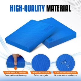 Yes4All Upgraded Size Foam Pad For Exercise Nonslip Foam Balance Pad Physical Therapy Yoga Stability Training Balance Mat