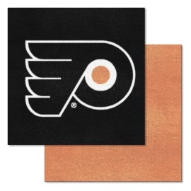 Fanmats 10695 Nhl Philadelphia Flyers Nylon Face Team Carpet Tiles